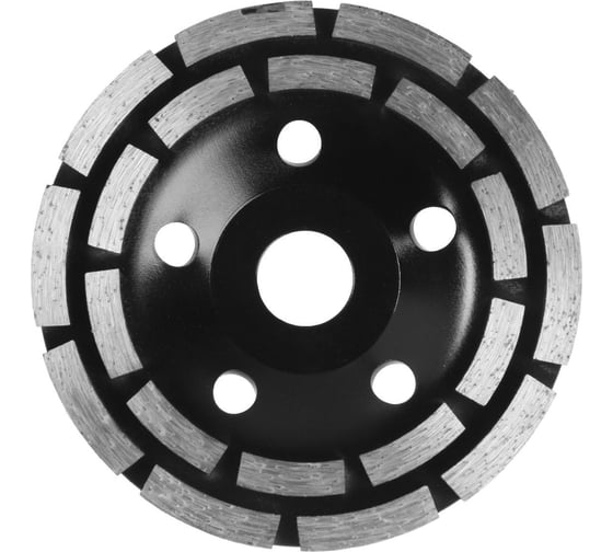 Изображение товара Чашка алмазная зачистная PRO повышенный ресурс, двухрядная, 125 мм ТУНДРА 2989505