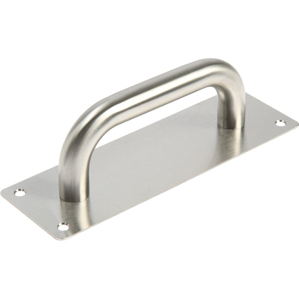 Изображение товара Дверная ручка ТУНДРА нержавеющая сталь 200x65 мм универсальная прямоугольная