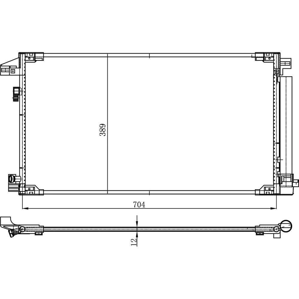 Изображение товара Радиатор кондиционера для Toyota Prius 15- LUZAR LRAC 1925