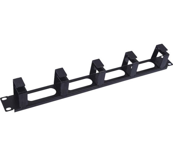 Изображение товара Панель-органайзер кабеля 5Bites 5колец / 1u / 19" / black CM-102B