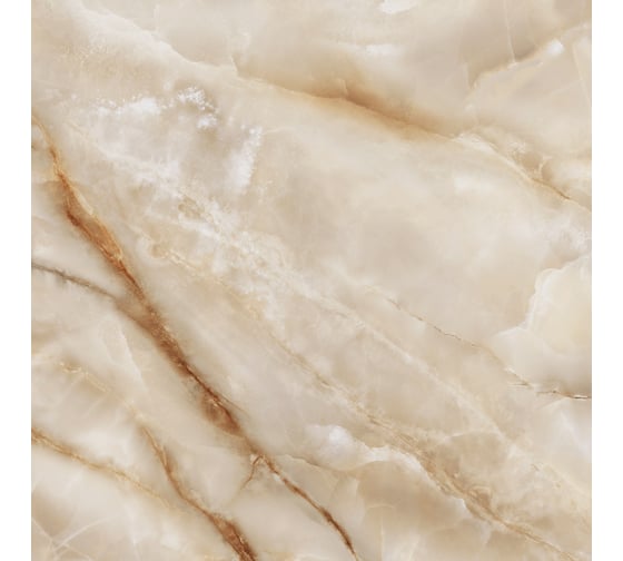 Изображение товара Керамогранит LCM Onyx royal latte полированный, 600x600x8 мм, 4 шт. в упаковке 6060ORO11P