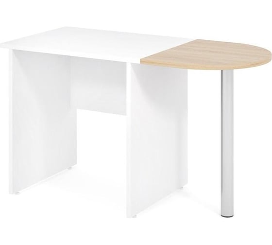 Изображение товара Стол ООО Комус in рондо окончание 1 опора со5н1 (2) дуб альпийский 600x500x755 843377