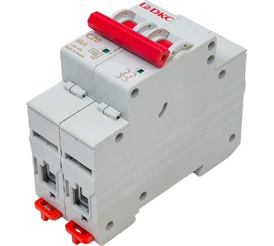 Изображение товара Автоматический модульный выключатель DKC yon md63 2p 20а c 6ka MD63-2C20-6