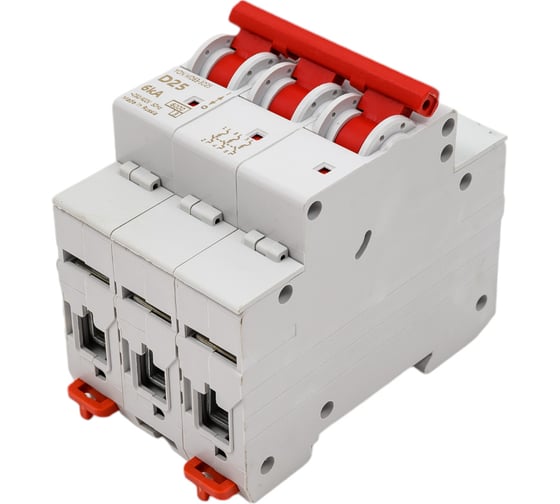 Изображение товара Автоматический модульный выключатель DKC yon md63 3p 25а d 6ka MD63-3D25-6