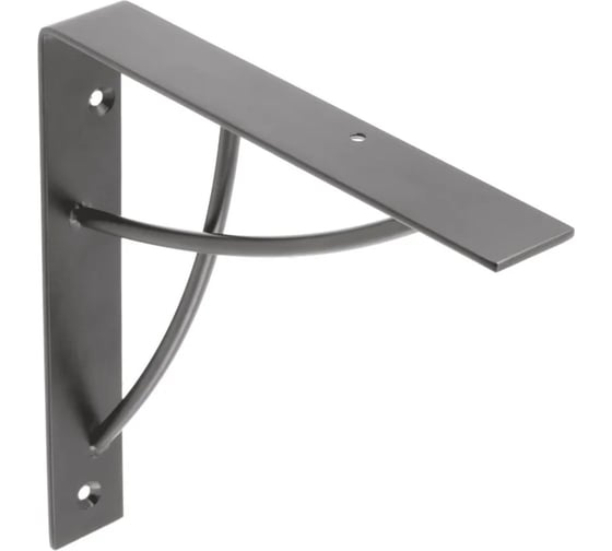 Изображение товара Полкодержатель GTV 180x180 мм, черный матовый PP-NEO-20M