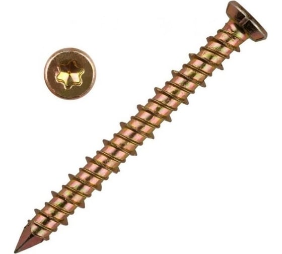 Изображение товара Шуруп по бетону МЕТАЛЛСЕРВИС 7,5x72 мм, 4 кг, короб n1 мс 1241824