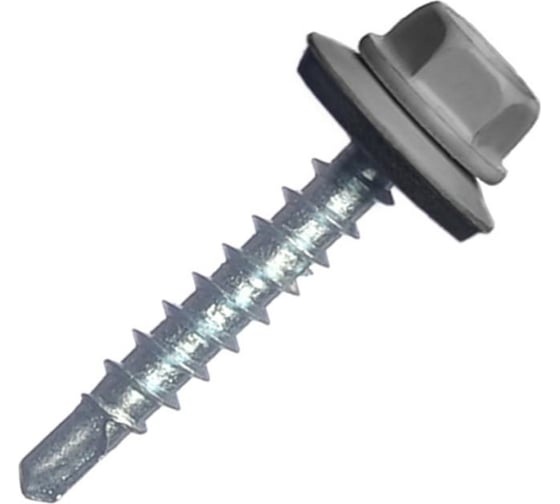 Изображение товара Кровельный саморез МЕТАЛЛСЕРВИС 5,5x19 ral 7004 сигнальный серый, по металлу 250 шт. мс 1255968