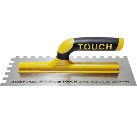 Изображение товара Зубчатая гладилка Serfa с пластмассовой ручкой, 30 см, 10x10 мм 205