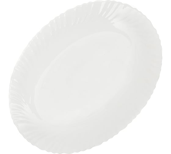 Изображение товара Блюдо DANIKS стеклокерамика, овал, 30 см, белый, lhyp-120 245505