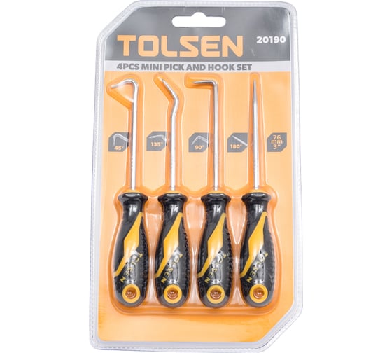 Изображение товара Набор для демонтажа сальников и колец TOLSEN 4 предмета 20190