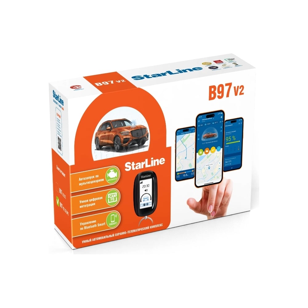 Изображение товара Охранно-телематический комплекс StarLine B97 v2 3CAN+FD+4LIN LTE