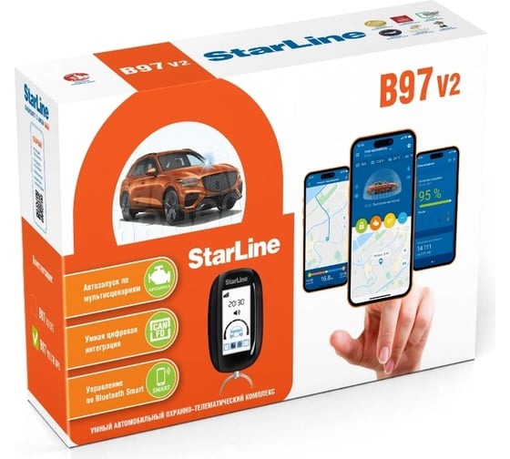 Изображение товара Охранно-телематический комплекс B97 v2 3CAN+FD+4LIN LTE StarLine 4004371