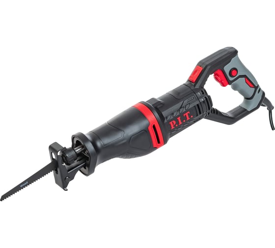 Изображение товара Сабельная пила P.I.T. 1000 Вт, 0-2800 об/мин, поворот рукоятка, ход 20 мм, съем. креп., пилки дер./металл PSA115-C1