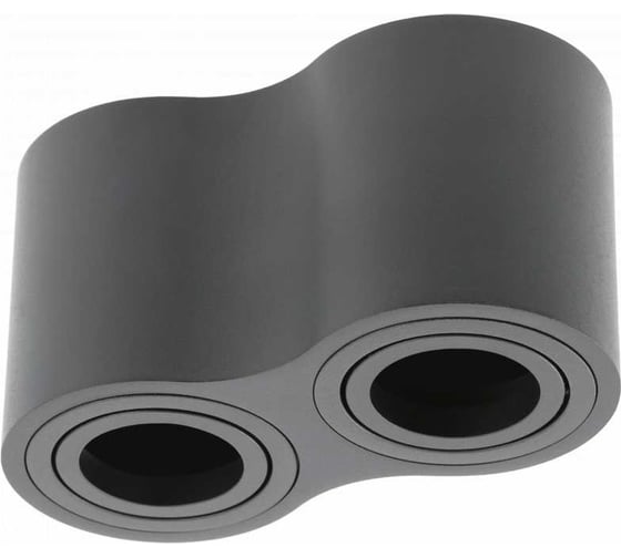 Изображение товара Потолочный светильник GTV aveiro duo, алюминий, 160x80x85мм круглый, черный OS-AV80160OK2-00