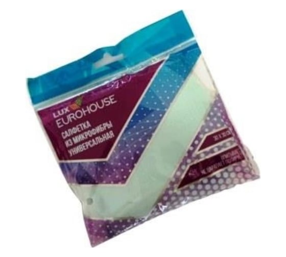 Изображение товара Универсальная салфетка EUROHOUSE из микрофибры 30x30см 14529