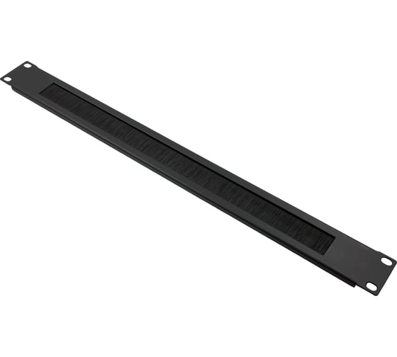 Изображение товара Панель-органайзер кабеля 5Bites щеточный ввод / 1u / 19" / black CM-108B