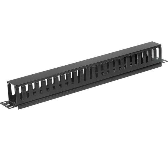 Изображение товара Панель-органайзер кабеля 5Bites гребенка / крышка / 1u / 19" / black CM-105B