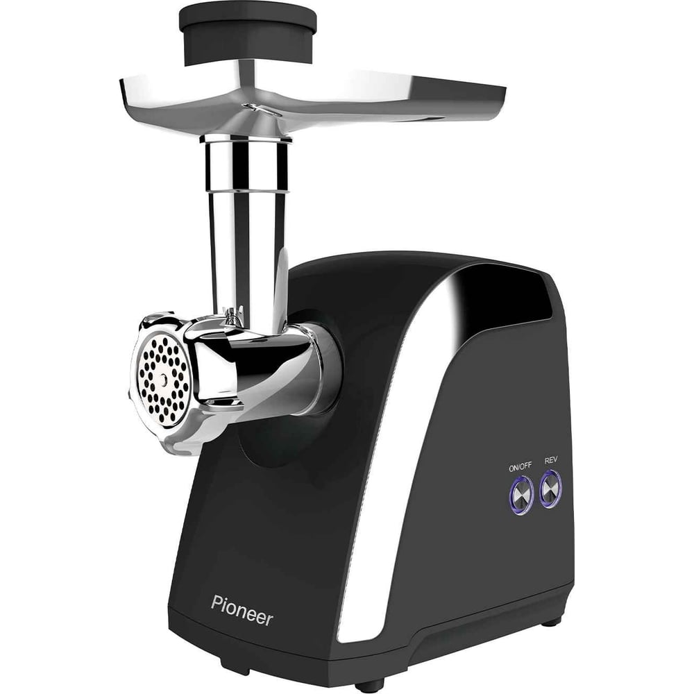 Изображение товара Электрическая мясорубка Pioneer MG108 Black мощная с насадками для колбас