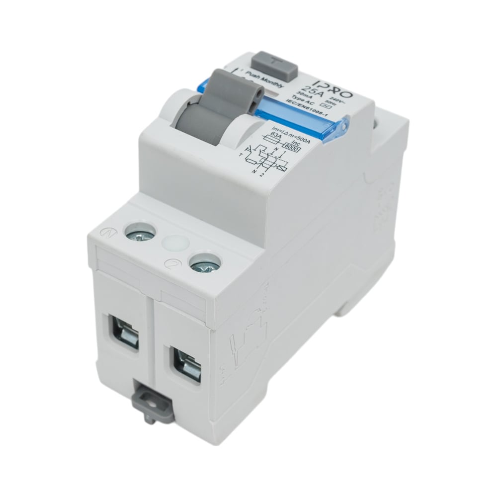 Изображение товара Дифференциальный автомат IPRO 25а 30ма 2п для защиты электросетей