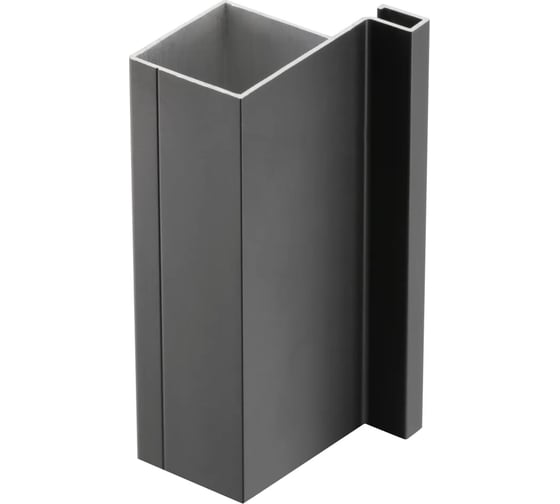 Изображение товара Вертикальный оконечный профиль GTV VELLO тип J, черный матовый, 3 м PA-VELLO-TJ3M-20M