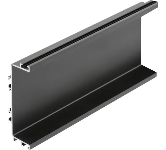 Изображение товара Горизонтальный профиль с подсветкой GTV VELLO тип C, черный матовый, 3 м PA-VELLO-C3M-20M