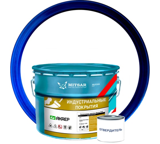 Изображение товара Эпоксидная краска AKREP -B10 (АКРЭП-Б10) для бетонных полов /10 кг+0,2 кг/ белый УТ000013064