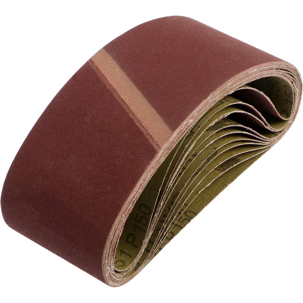 Изображение товара Лента абразивная бесконечная на тканевой основе, 75x457 мм, Р150, 10 шт ТУНДРА 1875474