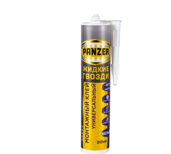 Изображение товара Монтажный универсальный клей PANZER белый, 310 мл 262356