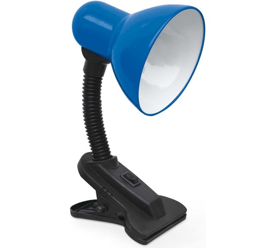 Изображение товара Настольный светильник IN HOME п/лампу на прищепке снп 21тс 40вт e27 230в синий (с подвесом) 4690612046846