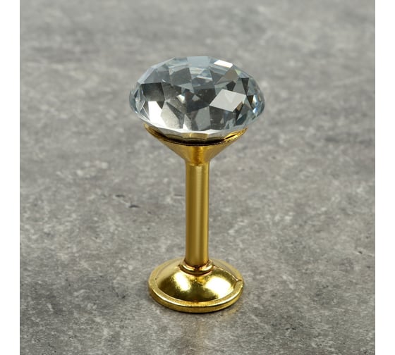 Изображение товара Держатель для штор ТУНДРА KD001, однорожковый, цвет золото 4320365