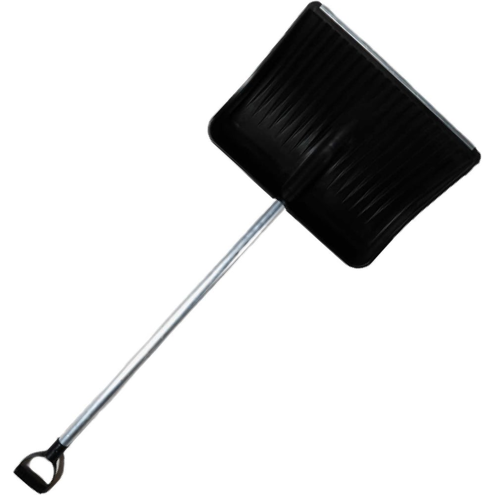 Изображение товара Пластиковая снеговая лопата Агростройлидер №9 515x410 мм алюминиевый черенок