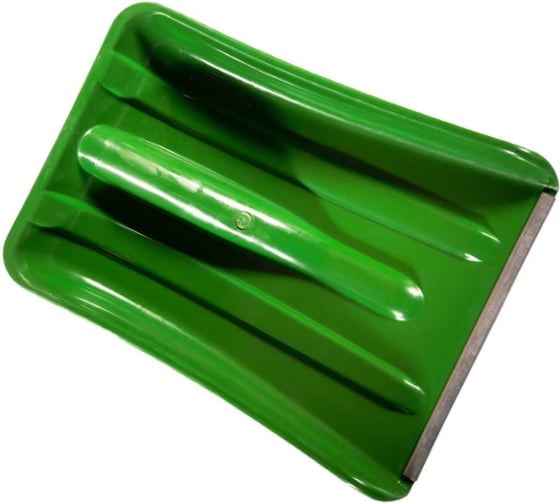 Изображение товара Пластиковая автомобильная лопата ООО Агростройлидер 240x300 мм цветная с оцинкованной планкой без черенка СНЕГ-01.29