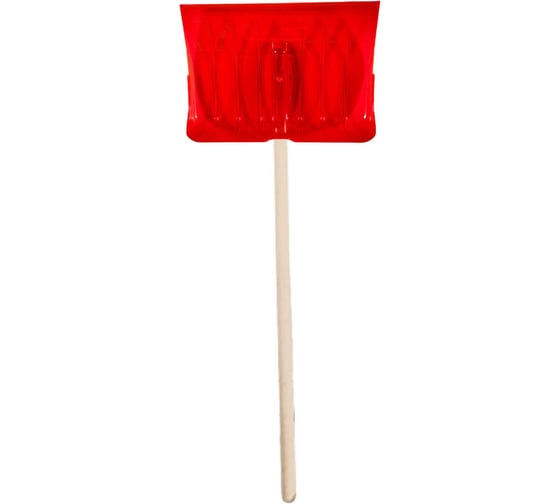 Изображение товара Лопата поликарбонатная ООО Агростройлидер №2 510x370мм с деревянным черенком 1200мм в сборе СНЕГ-02.02.1