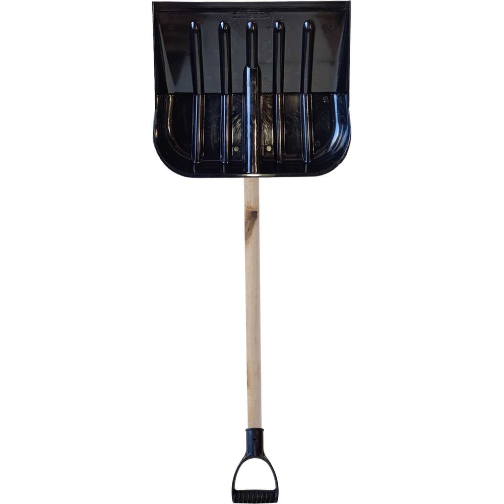 Изображение товара Поликарбонатная снеговая лопата с деревянным черенком ООО Агростройлидер №1 450x390 мм