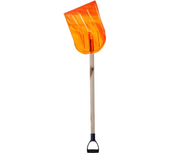 Изображение товара Лопата поликарбонатная ООО Агростройлидер №3 440x370мм с деревянным черенком и v-ручкой в сборе СНЕГ-02.03.21