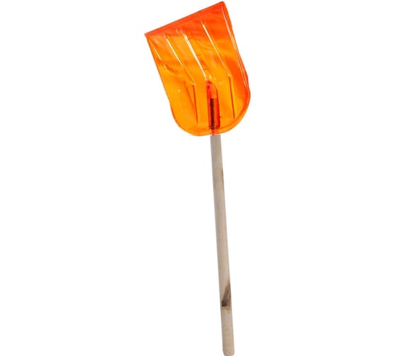 Изображение товара Лопата поликарбонатная ООО Агростройлидер №3 440x370мм с деревянным черенком 1200мм в сборе СНЕГ-02.03.2