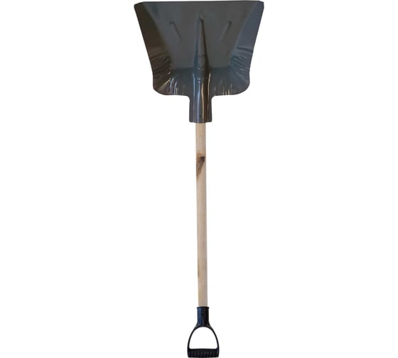 Изображение товара Лопата ООО Агростройлидер стальная 360x370мм без планки с деревянным черенком 1200мм в сборе СНЕГ-03.16.2