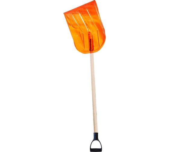 Изображение товара Лопата поликарбонатная ООО Агростройлидер №3 440x370мм с деревянным черенком и v-ручкой в сборе СНЕГ-02.03.11