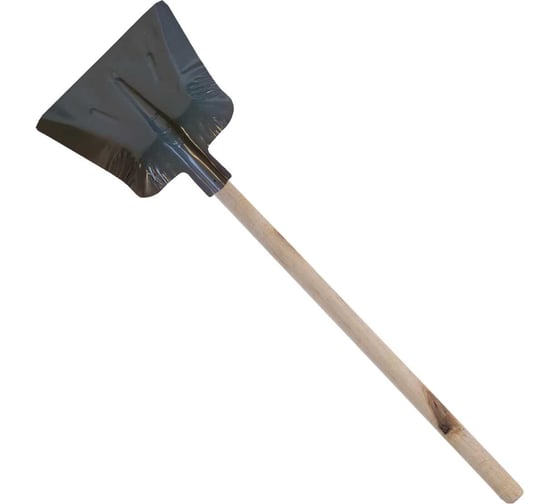 Изображение товара Лопата ООО Агростройлидер стальная 360x370мм с планкой с деревянным черенком 1200мм в сборе СНЕГ-03.17.2