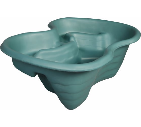 Изображение товара Декоративный пруд ЦентрПласт 110 л пластиковый 105x80x35 см зеленый 20353