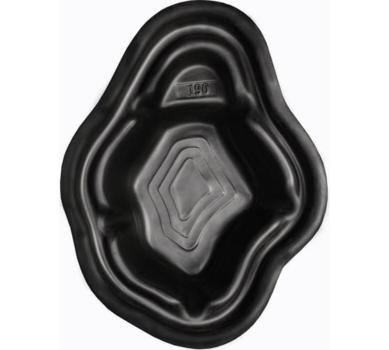 Изображение товара Декоративный пруд ЦентрПласт 190 л пластиковый 136x104x45 см черный 19307