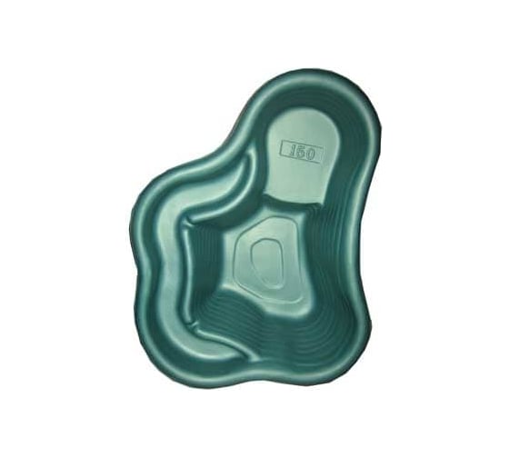 Изображение товара Декоративный пруд ЦентрПласт 150 л пластиковый 115x80x40 см зеленый 14606