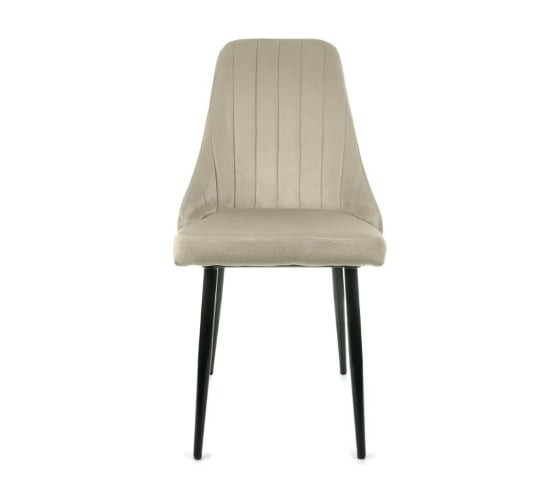 Изображение товара Стул M-GROUP МИЛАН, бежевый, чёрные ножки 13020452