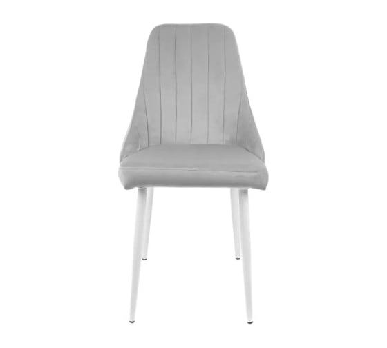 Изображение товара Стул M-GROUP МИЛАН, серый, белые ножки 13020155
