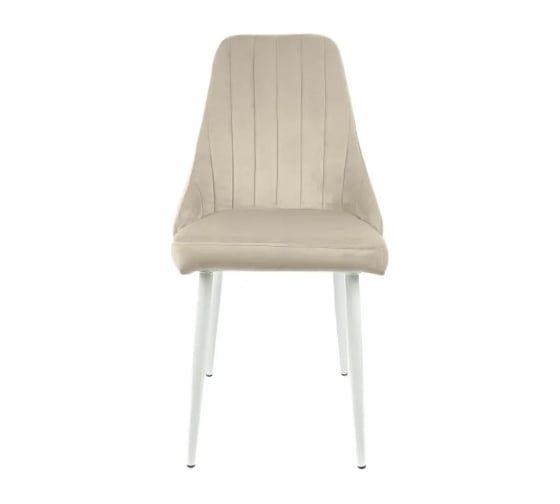 Изображение товара Стул M-GROUP МИЛАН, бежевый, белые ножки 13020152