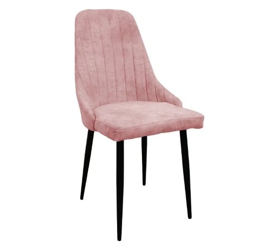 Изображение товара Стул M-GROUP МИЛАН, пудровый, чёрные ножки 13020454