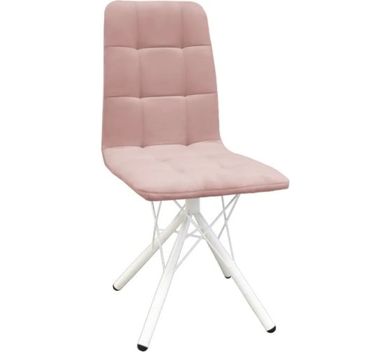 Изображение товара Стул M-GROUP ЛЕОН паутинка, пудровый, белые ножки 13040154