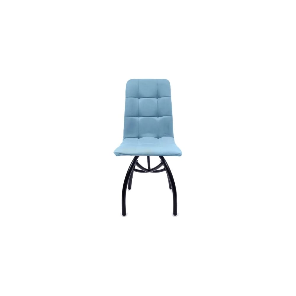 Изображение товара Стул M-GROUP ЛЕОН шарики небесно-серый металлический велюровый твердый квадратный