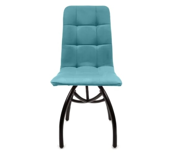 Изображение товара Стул M-GROUP ЛЕОН шарики, аквамарин, чёрные ножки 13030451