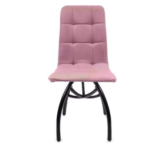 Изображение товара Стул M-GROUP ЛЕОН шарики, пудровый, чёрные ножки 13030454